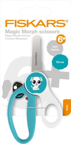 Fiskars Magic Morph gyermekolló, 13 cm - Kiskutyás (1064076)