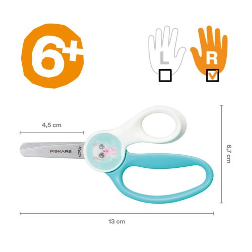 Fiskars Magic Morph gyerekolló, 13 cm - Kiskutyás (1064076)