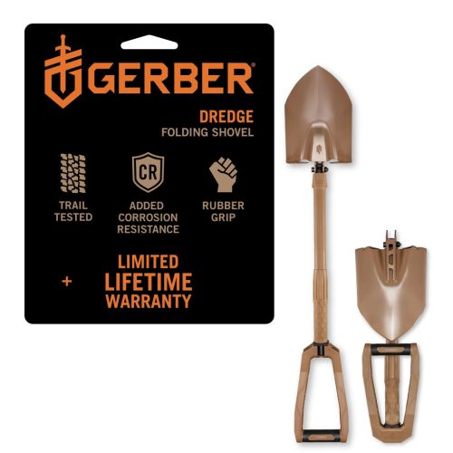 Gerber Dredge ásó, Coyote barna - 25 év garanciával