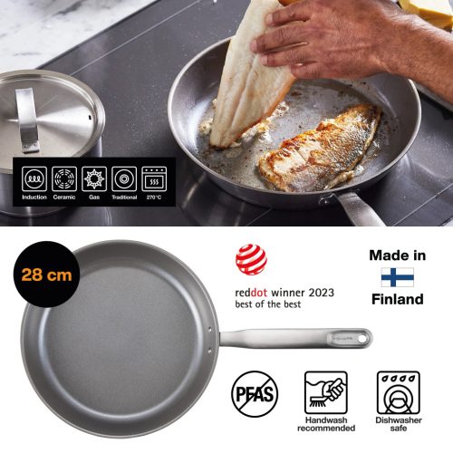 Fiskars All Steel serpenyő, 28 cm