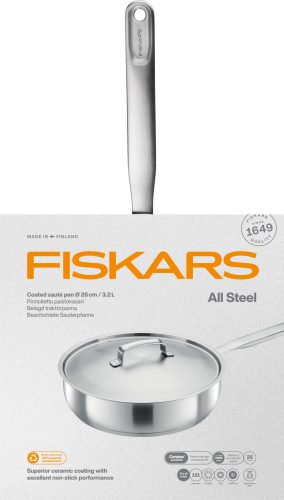 Fiskars All Steel pároló serpenyő, 26 cm