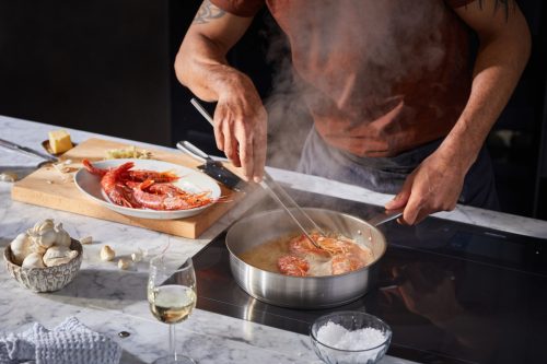 Fiskars All Steel pároló serpenyő, 26 cm