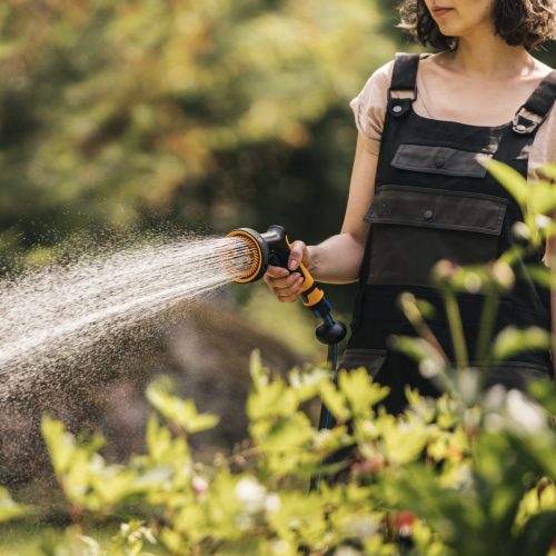 Fiskars Comfort locsolópisztoly, multi, markolatvezérlésű