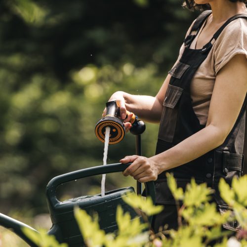 Fiskars Comfort locsolópisztoly, multi, markolatvezérlésű