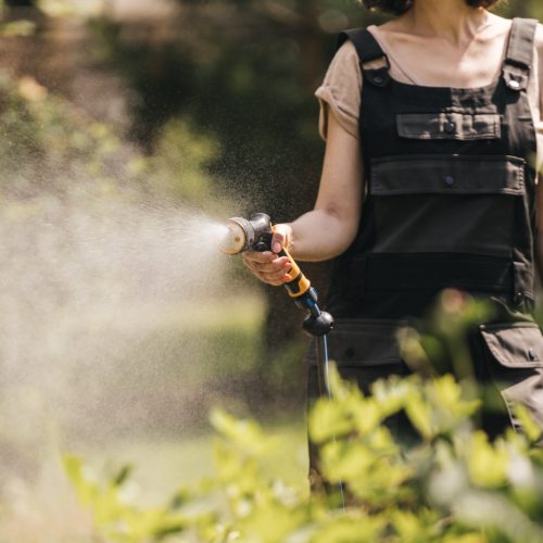 Fiskars Comfort locsolópisztoly, 3-funkciós, markolatvezérlésű