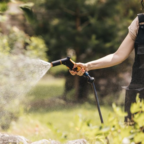 Fiskars Comfort locsolópisztoly, állítható, markolatvezérlésű