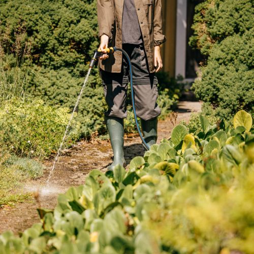 Fiskars Comfort locsolópisztoly, állítható, markolatvezérlésű