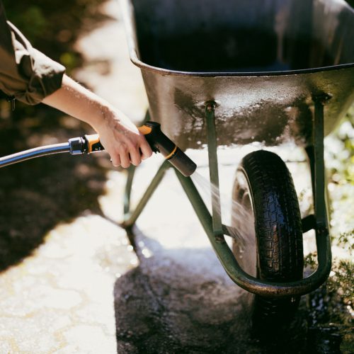 Fiskars Comfort locsolópisztoly, állítható, markolatvezérlésű