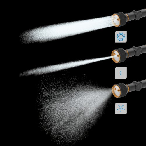 Fiskars Comfort öntözőrúd, 3-funkciós, markolatvezérlésű