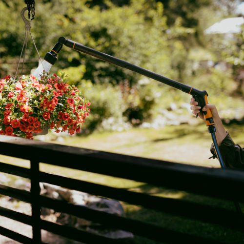 Fiskars Comfort öntözőrúd, állítható, markolatvezérlésű