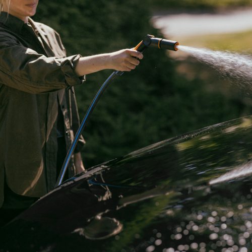 Fiskars Comfort fúvóka/öntözőrúd fogantyú, hüvelykujj vezérlés