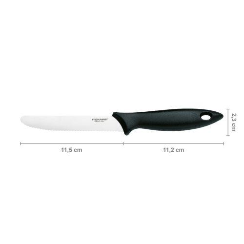Fiskars Essential paradicsomszeletelő kés, 11,5 cm