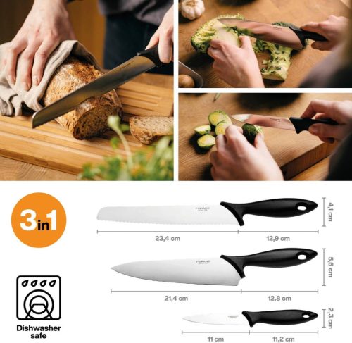 Fiskars Essential 3 darabos kezdő készlet