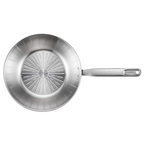 Fiskars All Steel pure Wok serpenyő, 28 cm - 25 év garanciával