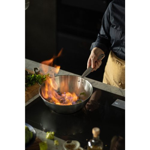 Fiskars All Steel pure Wok serpenyő, 28 cm - 25 év garanciával