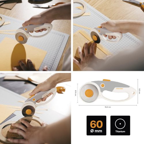 Fiskars Titánium görgős vágó 60 mm