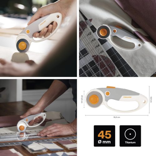 Fiskars Titánium görgős vágó 45 mm