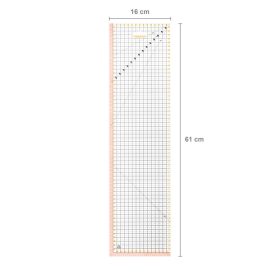 Fiskars Patchwork vonalzó 16x61 cm (1066360)