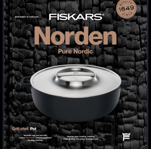 Fiskars Norden öntöttvas grill edény, 30cm - 25 ÉV GARANCIÁVAL