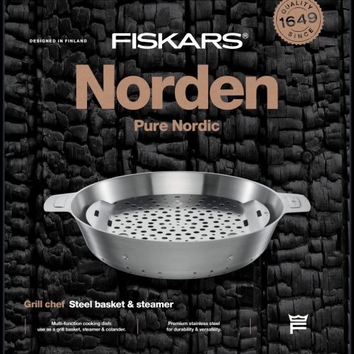 Fiskars Norden Fém - Pároló kosár 30cm - 25 ÉV GARANCIÁVAL