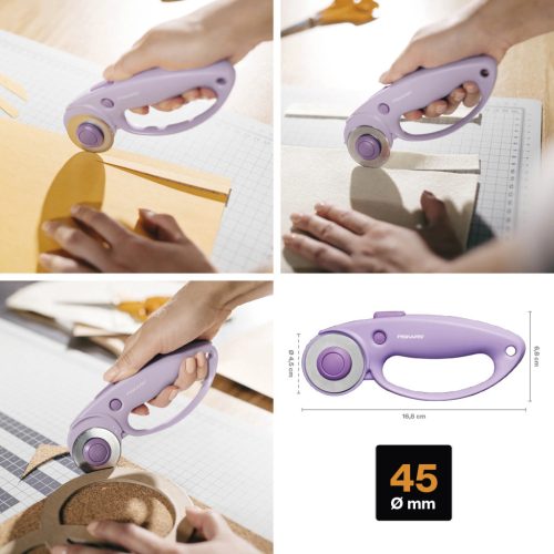 Fiskars Görgős vágó 45mm, lila