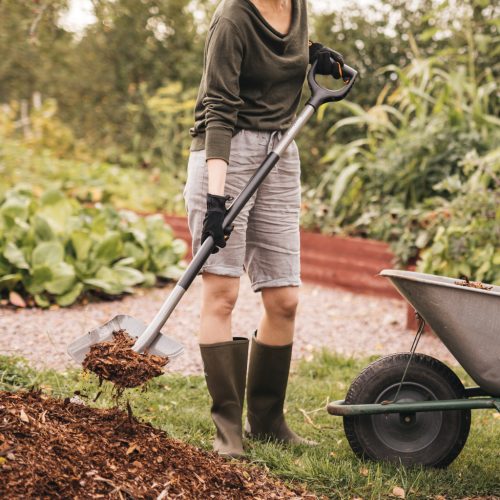 Fiskars Ergonomic™ lapát, szürke