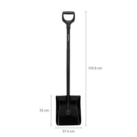 Fiskars Ergonomic Pro lapát, fekete