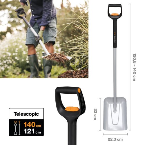 Fiskars Xact™ Teleszkópos lapát