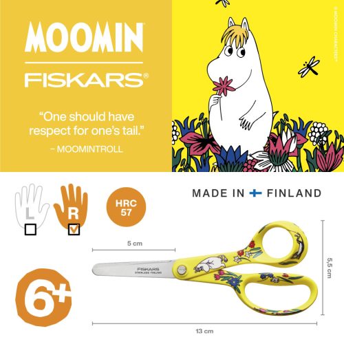 Fiskars Moomin gyerekolló, Snorkmaiden, 13 cm 