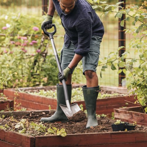 Fiskars Ergonomic™ ásólapát, szürke