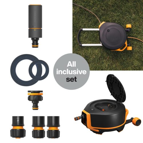 Fiskars X-Series™ XL automata tömlőkocsi szett kerekekkel