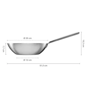 Fiskars Norden Steel Wok 28cm bevonatmentes