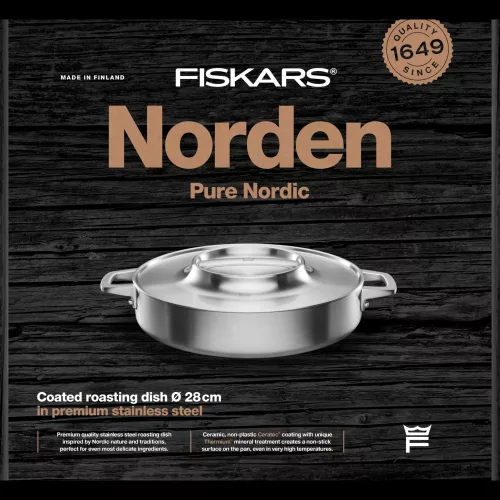 Fiskars Norden párolóedény, fedővel, 28 cm
