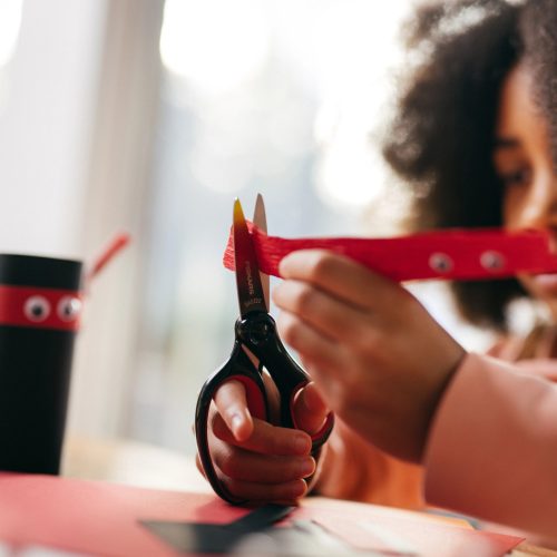 Fiskars Gyerekolló, 15 cm - Ombré piros