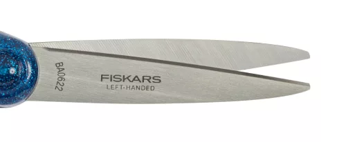 Fiskars Iskolai olló, 18 cm, balkezes - Glitter kék