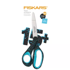 Fiskars Ifjúsági olló, 20 cm, balkezes - foltos pávakék