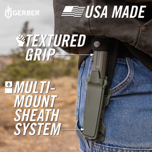 Gerber Strongarm Camp kés, zöld - 25 év garanciával