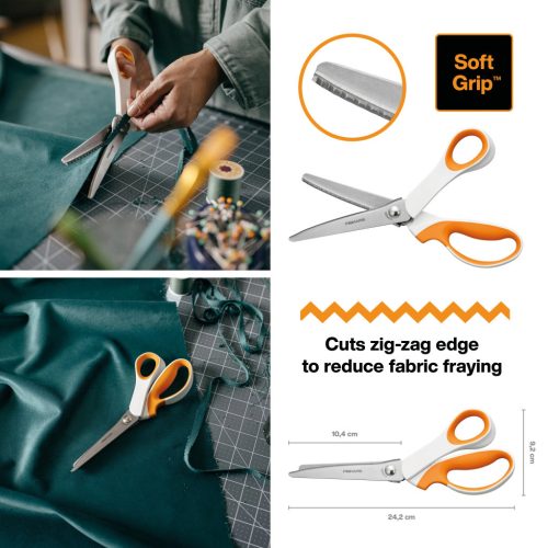 Fiskars SoftGrip Cikk-cakk olló