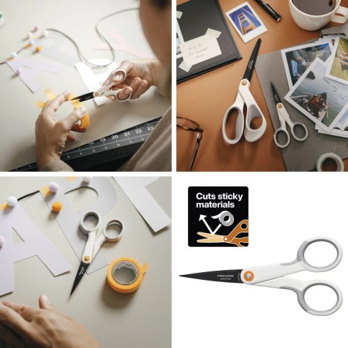 Fiskars Micro-Tip™  tapadásmentes olló, 13 cm