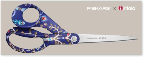 Fiskars X Ittala általános olló, 21 cm, Taika kék, díszdobozos, LIMITÁLT KIADÁS