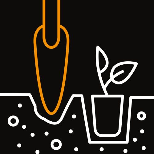 Fiskars Solid™ keskeny ültetőkanál