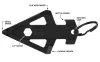 Gerber BROADHEAD kulcstartóra rögzíthető multifunkciós eszköz, fekete