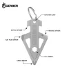 Gerber BROADHEAD kulcstartóra rögzíthető multifunkciós eszköz, ezüst, 25 év garanciával