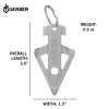 Gerber BROADHEAD kulcstartóra rögzíthető multifunkciós eszköz, ezüst, 25 év garanciával