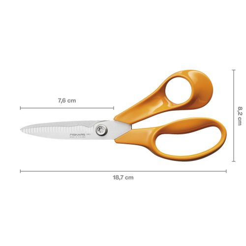 Fiskars Classic konyhai olló, recés, 18 cm - 25 év garanciával 