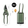 Fiskars Plant Care Metszőolló tartóval, olivazöld színű