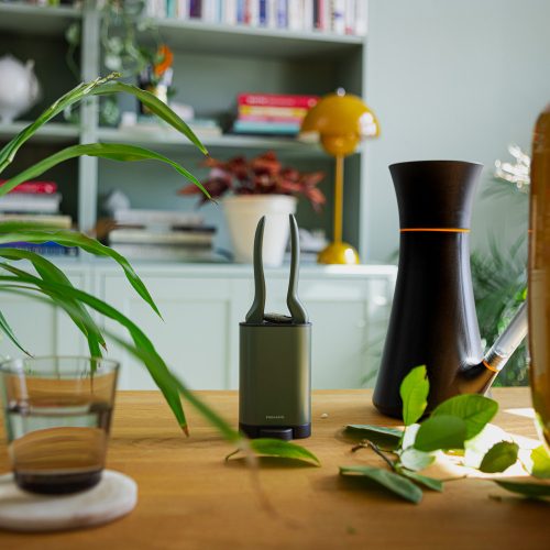 Fiskars Plant Care Metszőolló tartóval, olivazöld színű