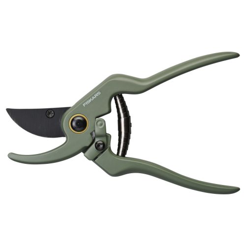 Fiskars Plant Care Metszőolló tartóval, olivazöld színű