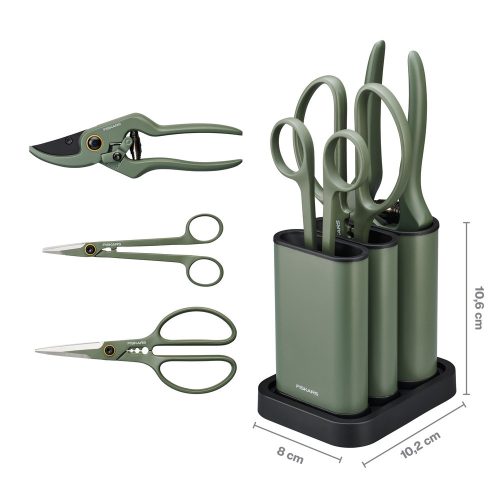 Fiskars Plant Care Metszőkészlet 3 db-os, olivazöld színű