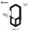 Gerber CARABINER, kulcstartóra rögzíthető, fekete, 25 év garanciával
